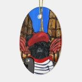 AFFENPINSCHER SELFIE KERAMISCH ORNAMENT (Links)
