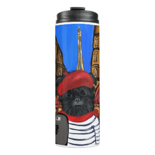 Affenpinscher Selfie Thermosbeker