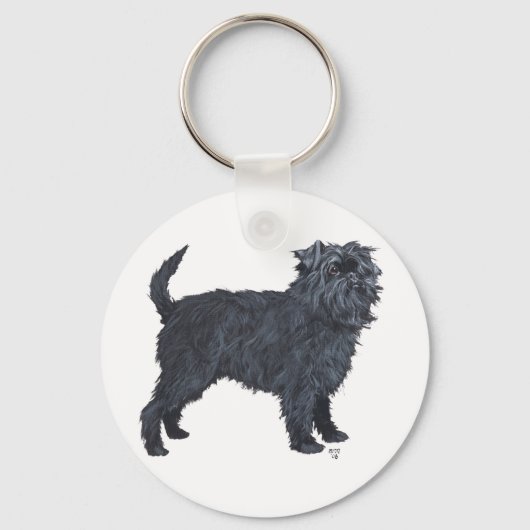 Affenpinscher Sleutelhanger (Voorkant)