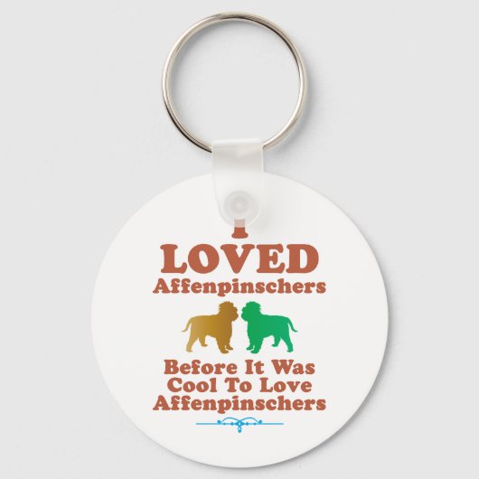 Affenpinscher Sleutelhanger (Voorkant)