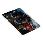 Affenpinscher Snowy Sleigh Ride Kerstdecoratie Magneet (Rechterzijde)