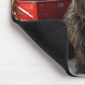 Affenpinscher Snowy Sleigh Ride Kerstdecoratie Muismat (Hoek)