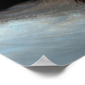 Affenpinscher Snowy Sleigh Ride Kerstdecoratie Poster (Hoek)