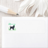 Affenpinscher St. Patrick-dag adreslabels Etiket (Insitu)