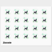 Affenpinscher St. Patrick's Dag Ronde Sticker (Vel)