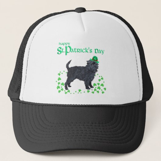 Affenpinscher St. Patrick's Dag Trucker Pet (Voorkant)