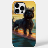 Affenpinscher Strand Surfen Schilderij Case-Mate iPhone Case (Achterkant)