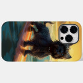 Affenpinscher Strand Surfen Schilderij Case-Mate iPhone Case (Achterkant (horizontaal))
