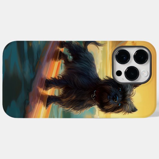 Affenpinscher Strand Surfen Schilderij Case-Mate iPhone Case (Achterkant (horizontaal))