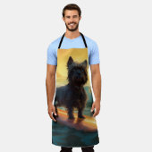 Affenpinscher Strand Surfen Schilderij Schort (Gedragen)