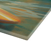 Affenpinscher Strand Surfen Schilderij Snijplank (Hoek)