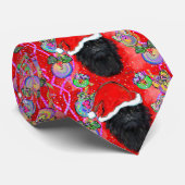 Affenpinscher Stropdas (Opgerold)