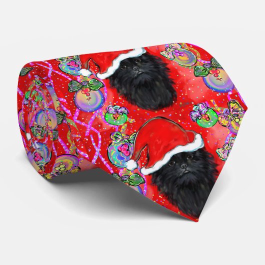 Affenpinscher Stropdas (Opgerold)