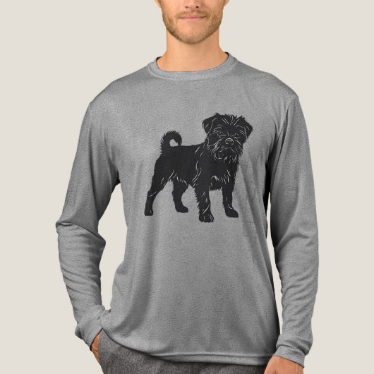 Affenpinscher Tri-Blend Shirt (Voorkant volledig)