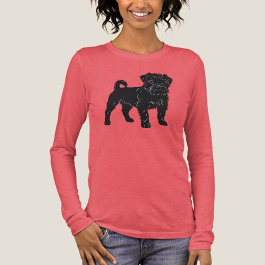 Affenpinscher Tri-Blend Shirt (Voorkant)