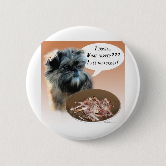 Affenpinscher Turkije Ronde Button 5,7 Cm (Voorkant)