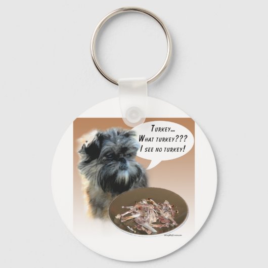 Affenpinscher Turkije Sleutelhanger (Voorkant)