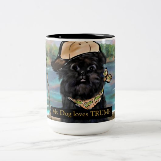 Affenpinscher Tweekleurige Koffiemok (Center)