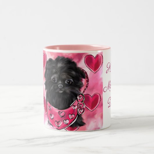 Affenpinscher tweekleurige koffiemok (Center)