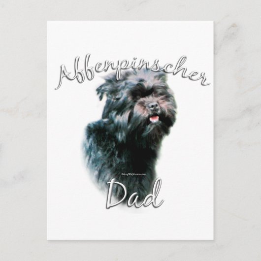 Affenpinscher Vader 2 Briefkaart (Voorkant)