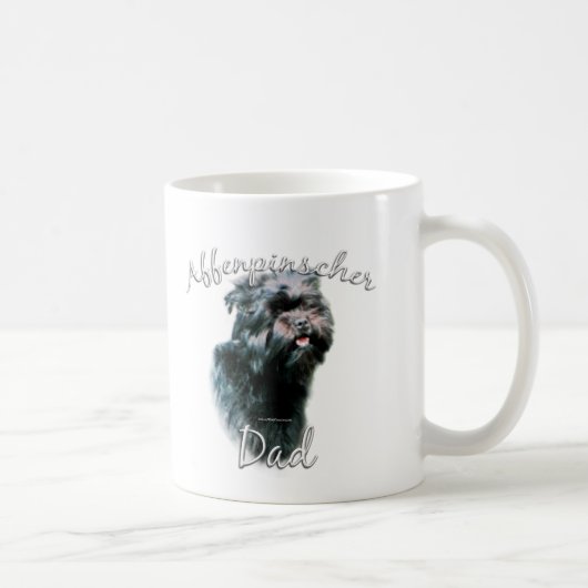 Affenpinscher Vader 2 Koffiemok (Rechts)
