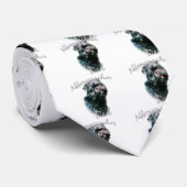 Affenpinscher Vader 2 Stropdas (Opgerold)