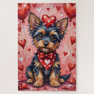 Affenpinscher Valentijnshond Kunst met Harten Legpuzzel