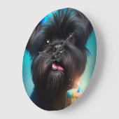 Affenpinscher viert Birthday Balloons cake Grote Klok (Hoek)