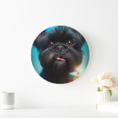 Affenpinscher viert Birthday Balloons cake Grote Klok (Huis)