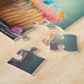 Affenpinscher viert Birthday Balloons cake Legpuzzel (Zijkant)