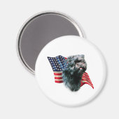 Affenpinscher Vlag Magneet (Voorkant / Achterkant)