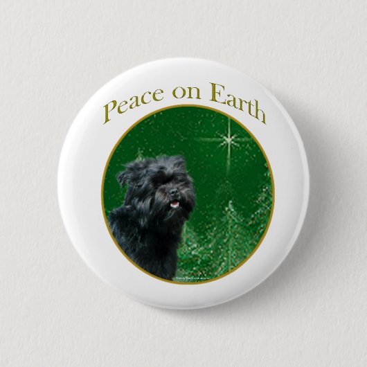 Affenpinscher vrede ronde button 5,7 cm (Voorkant)