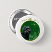 Affenpinscher vrede ronde button 5,7 cm (Voorkant /achterkant)