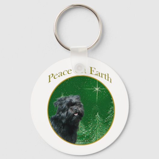 Affenpinscher vrede sleutelhanger (Voorkant)