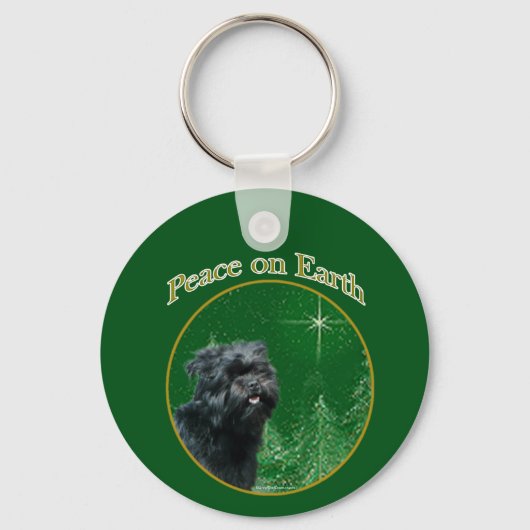 Affenpinscher vrede sleutelhanger (Voorkant)