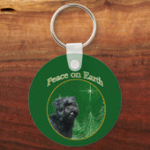 Affenpinscher vrede sleutelhanger (Achterkant)