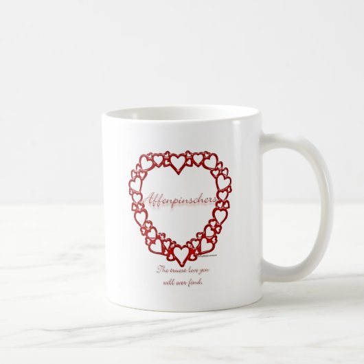 Affenpinscher Ware Liefde Koffiemok (Rechts)