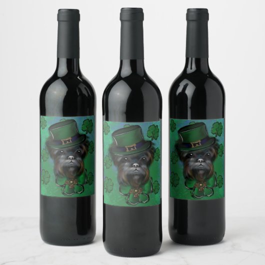 AFFENPINSCHER WIJN ETIKET (Flessen)