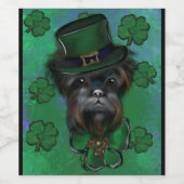 AFFENPINSCHER WIJN ETIKET (Enkel label)