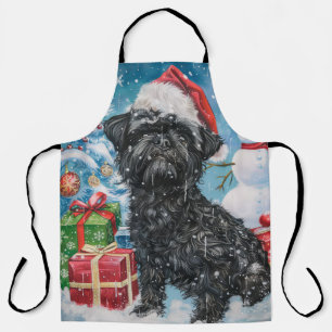 Affenpinscher Winter Wonderland Kerstvreugde Schort