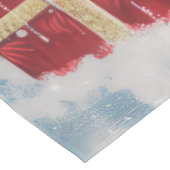 Affenpinscher Winter Wonderland Kerstvreugde Tafelkleed (Gekanteld)