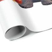 Affenpinscher With Heart Made Of Autumn Leaves Cadeaupapier (Rol Hoek)