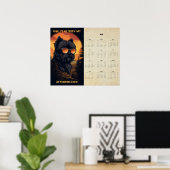 Affenpinscher Zonsondergang Retro Kunstkalender 20 Poster (Thuiskantoor)