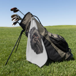 Affenpinscher Zwarte Hond Golfhanddoek