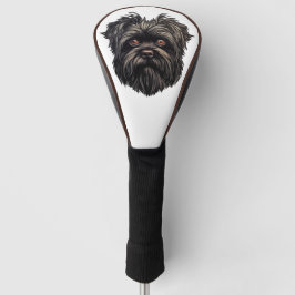 Affenpinscher Zwarte Hond Golfheadcover