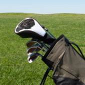 Affenpinscher Zwarte Hond Golfheadcover (Insitu)