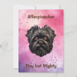 Affenpinscher Zwarte Hond Kaart