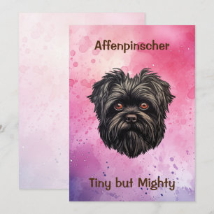 Affenpinscher Zwarte Hond Kaart