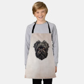 Affenpinscher Zwarte Hond Schort (Gedragen)