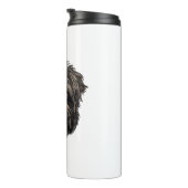 Affenpinscher Zwarte Hond Thermosbeker (Geroteerd rechts)